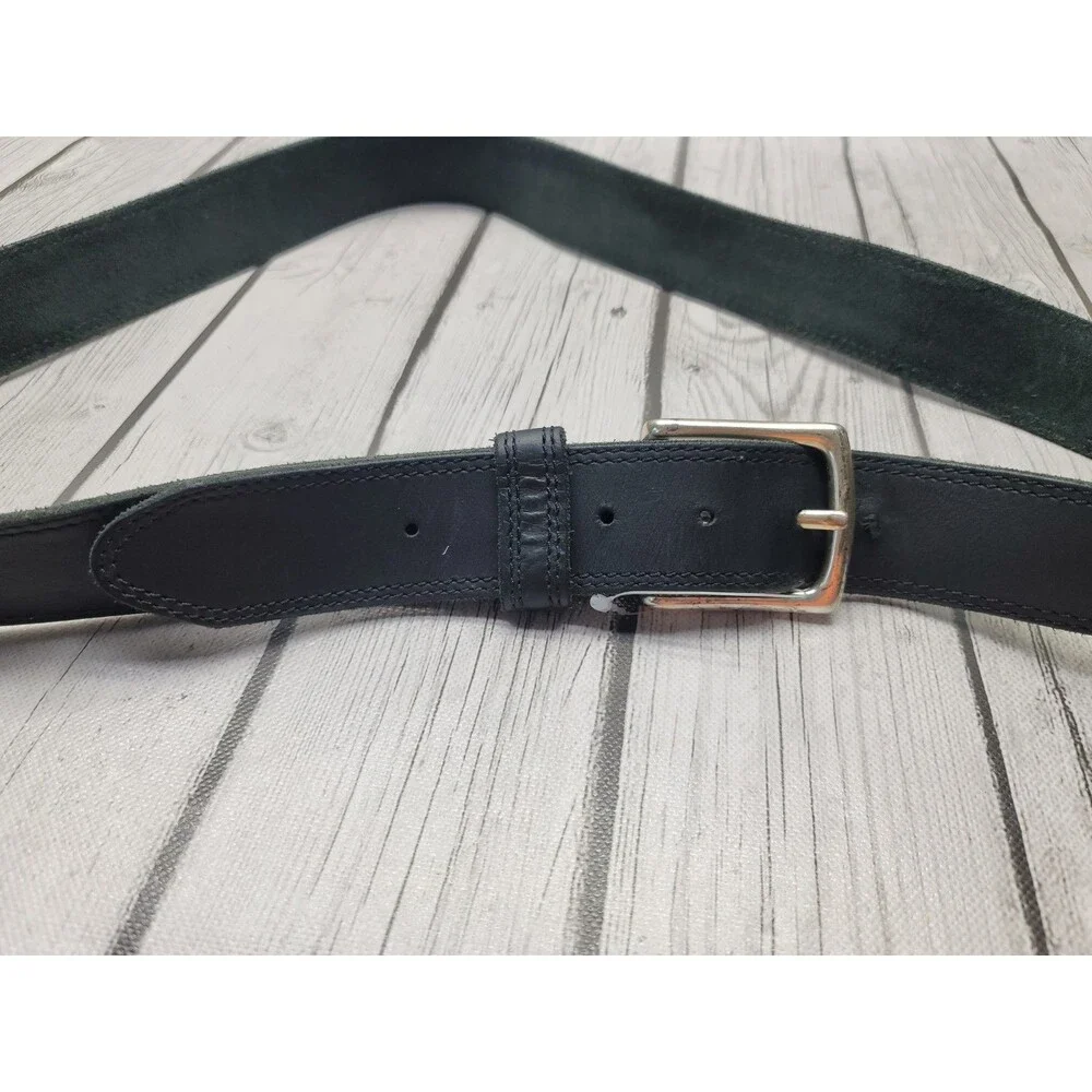 Red Wing Basic Work Belt Mens 46 Black Frontenac Leather Buckle USA Made 96523